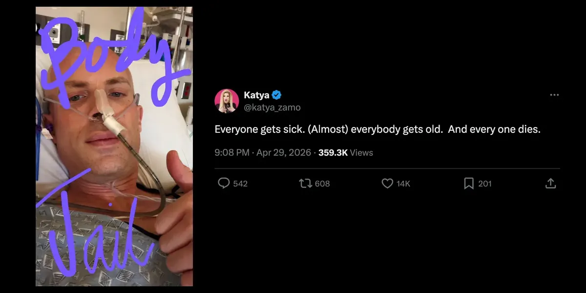 Katya's Hospital Snap Raises Eyebrows
