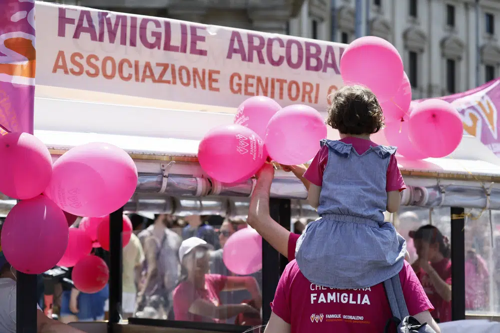 Colorful Pride March Defies Repression and Celebrates Rainbow Families in Rome