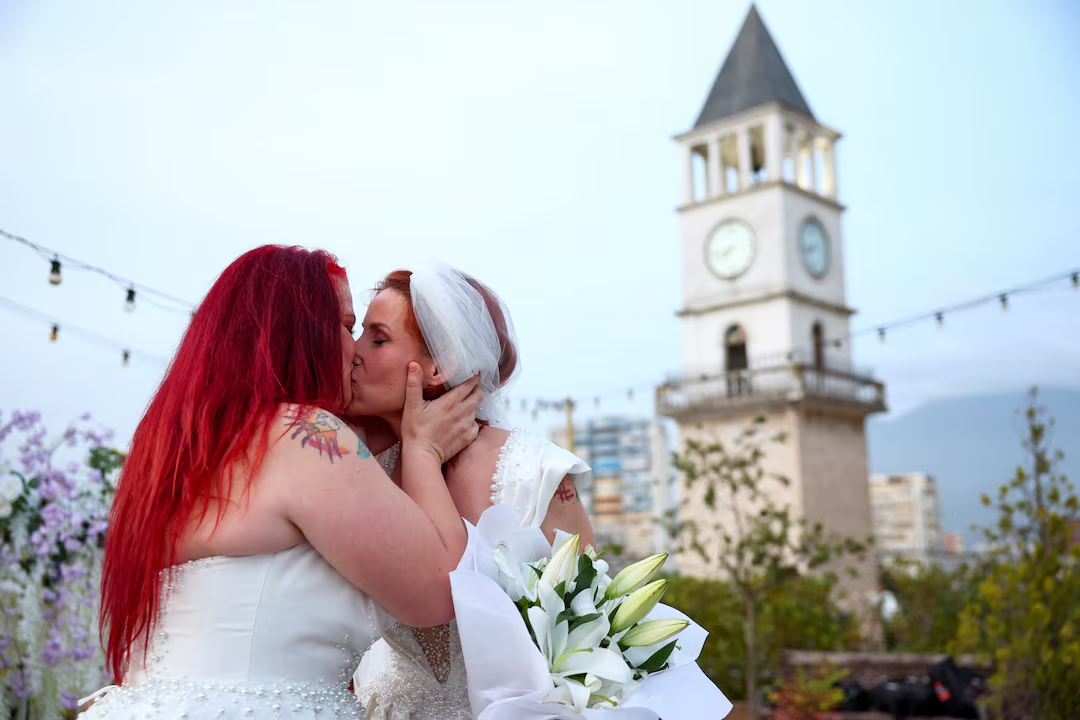 Albanian Lesbian Couple's Unofficial Marriage Sparks Debate on LGBTQ Rights