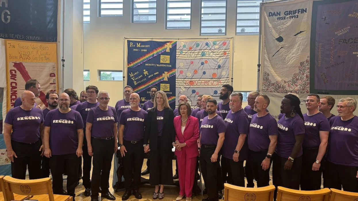 Pelosi Gets Quilty at WorldPride