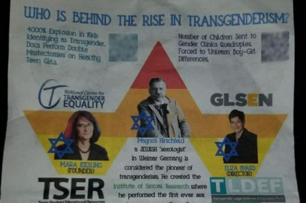 Shocking anti-Semitic and anti-trans flyers spread across Atlanta neighborhoods